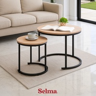 Selma Set of 2 Porto Coffee Table & Side Table End Table Small Table Aesthetic Multipurpose Side Tab