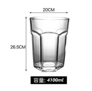 4100ml Belgium Hoegaarden Thickened Glass Mug Beer Steins Hexagonal Beer Wine Glass Large Capacity C