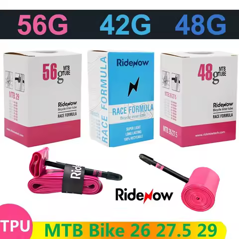RideNow TPU Camera MTB Bike Inner Tube 26 27.5x1.5 1.75 1.9/ 29x2.1 2.2 2.3 2.4 Inch Valve 45MM Moun