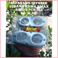 ✗ ﹊ A Pair Of AIR VENTILATOR AIR DIFFUSER/NMAX AEROX PCX Hole DEFFUSER/ALL MOTOR