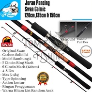 Joran Pancing Swan Colmic 120cm - 150cm (4-8lbs) Carbon Solid Murah