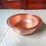 Red copper pot 42cm - Red copper pot with different types - 50% copper standard - Copper pot 42cm - 