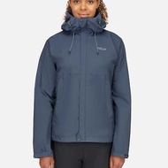 【Rab】Downpour Eco Jacket 輕量防風防水連帽外套 女 獵戶藍