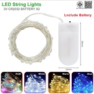 5M String LED Decoration Light Fairy Lights DIY Bedroom Lighting Gift LED Fairy String 2*CR2032 Batt