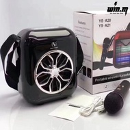 Wireless YS-A20 handheld bluetooth Speaker with mini karaoke MIC (BLACK)