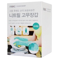 Frog Nitrile Rubber Gloves M Mint  Korea Shipping