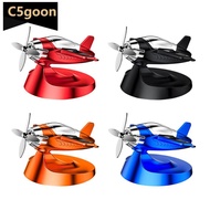 C5GOON Solar Powered Drift Plane Car Perfume Rotating Aircraft Ornament Vehicle Interior Decoration 