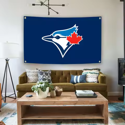 3x5fts 2x3fts Toronto Blue Jays Flag,Comes with four locking rings, bedroom decoration, garden decor