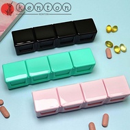 KENTON Pill Box Vitamins Portable Medicine Organizer Jewelry Storage Cut Compartment Medicine Pill Box