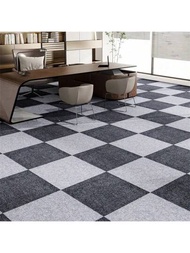 8入組辦公室地毯拼接地墊，易於DIY 20x20英寸方形水泥磁磚，工業級地毯適用於高流量區域客廳臥室