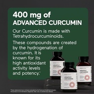 Smarter Nutrition Curcumin 60 capsules - Potency Absorption in a SoftGel - Curcuminoid - 95% Tetra-H