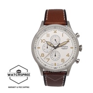 Fossil Men's Retro Pilot Chronograph Brown Leather Watch FS5809