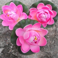 Fake Lotus Leaf Supplies Floral Floating Fish Tank Decoration Plastic Decorations Anti-Real Water Lo