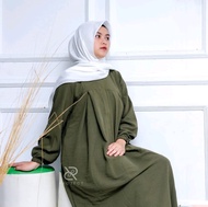 Ghema blush Crinkle Airflow gamis viral terbaru 2023 model baru wanita dewasa baju remaja hitam dan 