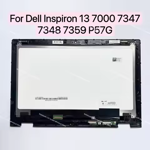 For Dell Inspiron 13 7000 7347 7348 7359 P57G Touch Screen Digitizer Assembly+Bezel 13.3 Inch Replac