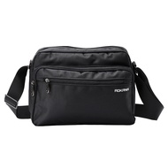 AOKANA Okana Crossbody Bag 7 Grid Layer Design Lightweight Waterproof Cloth Horizontal Side Backpack