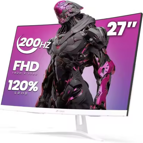 27 Inch FHD 1080P 200Hz Curved Gaming Monitor 1800R AMD FreeSync VA Panel 120% sRGB 3000:1 Contrast
