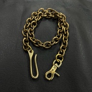 Solid Brass Lanyard Wallet Biker Chain Set [ CKFOO ]
