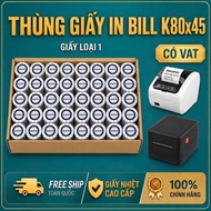 [BOX OF 100 ROLLS] INVOICE PRINTING PAPER K80*45MM BILL PRINTING PAPER K80x45MM 80mm THERMAL PAPER K