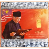 Public Gold LBMA Bullion Bar PG 0.5g - Tun Mahathir