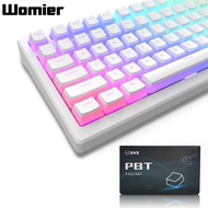 WOMIER 165 Keys PBT Pudding Keycaps OEM Profile Double Shot Custom Keycap for for 65% 75% Cherry MX Switches Mechanical Gamer Keyboard
