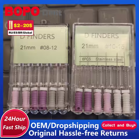 Dental D FINDER files Rotary Files 6# 8 10 12 15 Endodontic Treatment C+File Root Canal Cleaning Den