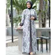 Baju Gamis Batik Wanita Modern Dress Wanita Muslimah Kondangan Pesta