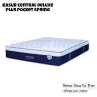 Kasur Spring Bed Central Springbed Deluxe Plus Pocket Plushtop Kasur Mattress Ukuran 90x200 - Khusus Jadetabek