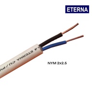 Kabel Eterna 2x1,5mm Kawat/NYM Kabel Listrik 2x2,5 (Harga per Meter)