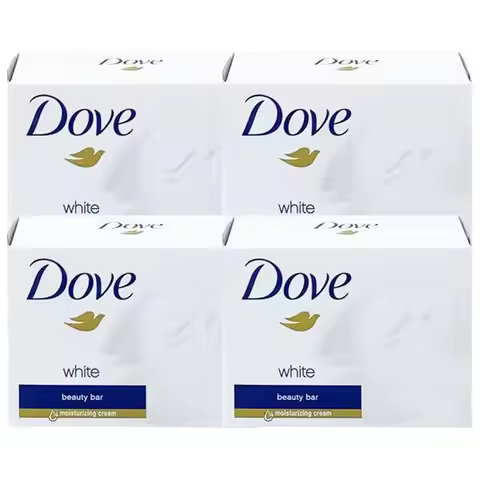 Dove White Beauty Bar Cleansing Soap 90g x 4ea