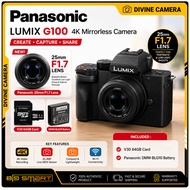 Panasonic Lumix DC-G100 Mirrorless  Vlogger Digital Camera with G 25mm F1.7 lens