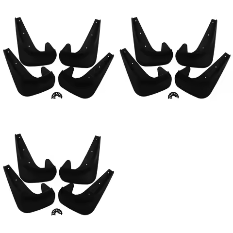 12X Universal Mudflaps Mud Flaps Flap Splash Guards Mudguards Car Auto Van SUV Trucks Sedan Wheel Fe