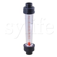 6-60L/H Plastic Tube Liquid Water Rotameter LZS-15 Flow Meter 26MM Dia