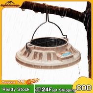 Solar Powered Outdoor Lantern Type-C Dual Charging 8-10H Waterproof 3 Modes LED