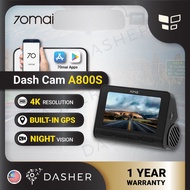 [Ready Stock] 70mai A800S Dual vision 4K Dash Cam APP Control ADAS Built in GPS Night Vision A800