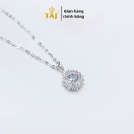 Shiny lotus necklace, Taj silver women's necklace