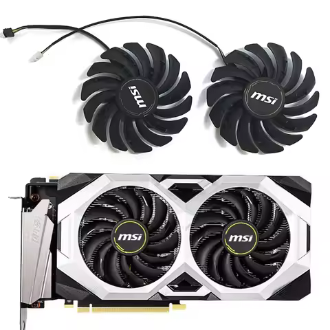 2pcs 87mm PLD09210S12HH 4Pin RTX2080 Cooler Fan For MSI Geforce RTX 2060 2070 2080 Super Ventus XS O