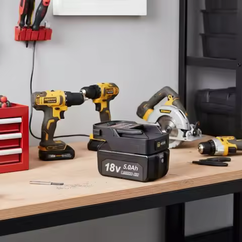 For Makita/DeWalt/Milwaukee/Bosch/Worx/Black&Decker 18/20V Lithium Batteries Battery Adapter for RID