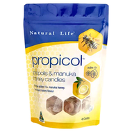 Natural Life 活性麥盧卡蜂蜜蜂膠潤喉糖 40顆  1包