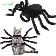 WELLETH Pet Spider Costume, Furry Cloth Cat Dog Cosplay Costume, Pet Supplies Costume Spider Design 