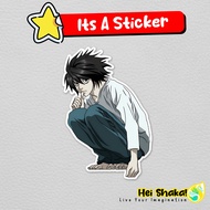 Death Note Lawliet Sticker Vinyl Anime Manga Japan Waterproof Material