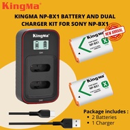 KingMa Sony NP-BX1 Battery Charger Kit for Sony RX100 / Sony ZV-1 / Sony ZV-1F / Sony ZV-1 II