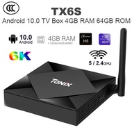 Android 10.0 TX6S TV Box WIFI 5G 4GB RAM 64GB ROM  [SYBER MY[I]PTV4K HAOHD EVPAD SVI PVBOX]