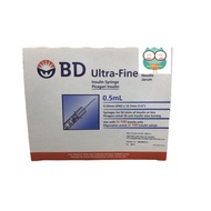 BD Ultra-Fine 0.5ml (0.33mm x 29G x 12.7mm ) Insulin syringe 100s/2x10s