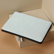 帶拉鍊的皮革筆記本電腦包