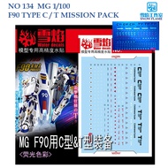 WATER Decal [SNOW] MG 134 s 1/100 MISSION PACK F90 TYPE C/T GUNDAM SLIDE DECA MG134