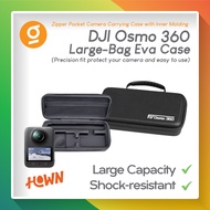 HOWN Large Case EVA for DJI Osmo 360 with Acc Storage Bag Portable Shockproof Camera Protective Cove