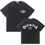 2025Old-fashioned Olympia graphic T-shirt washed and distressednew23 GAGO