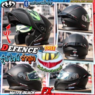 *ของแถม3อย่าง* หมวกกันน็อค RAIDEN รุ่น DEFENCE FX รุ่นใหม่ 2025 ยกคาง มีแว่น2ชั้น ชิลด์หน้าเปิด-ปิดง