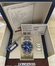 售 極新 LONGINES 浪琴 深海征服者 陶瓷圈 機械錶 藍 39mm 2023年8月24日購入 5年保固 盒卡齊全 台北面交！